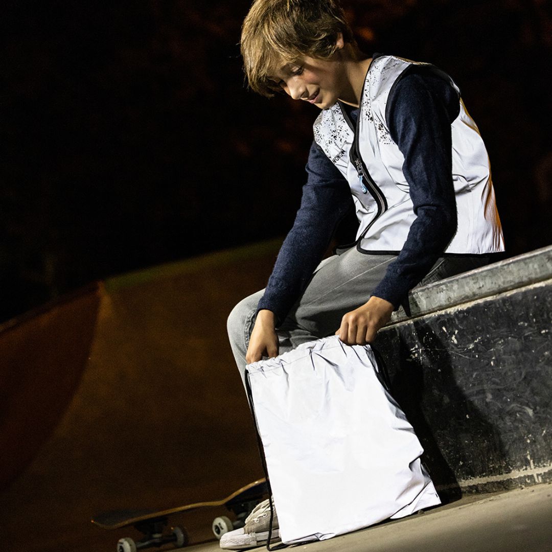 B2B Wowow Sport Bag Silver Reflective