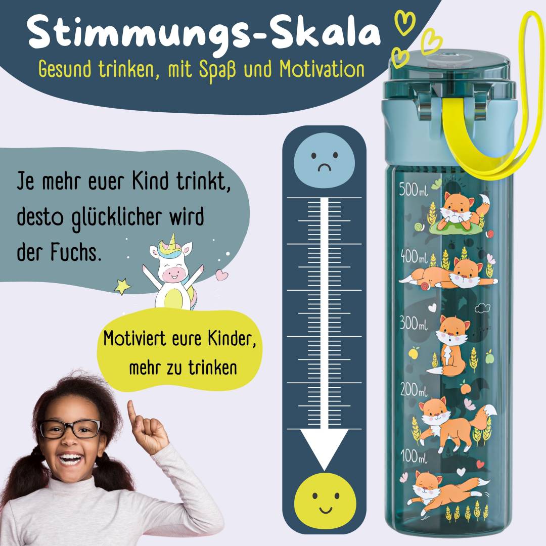 motivatorfles met vos