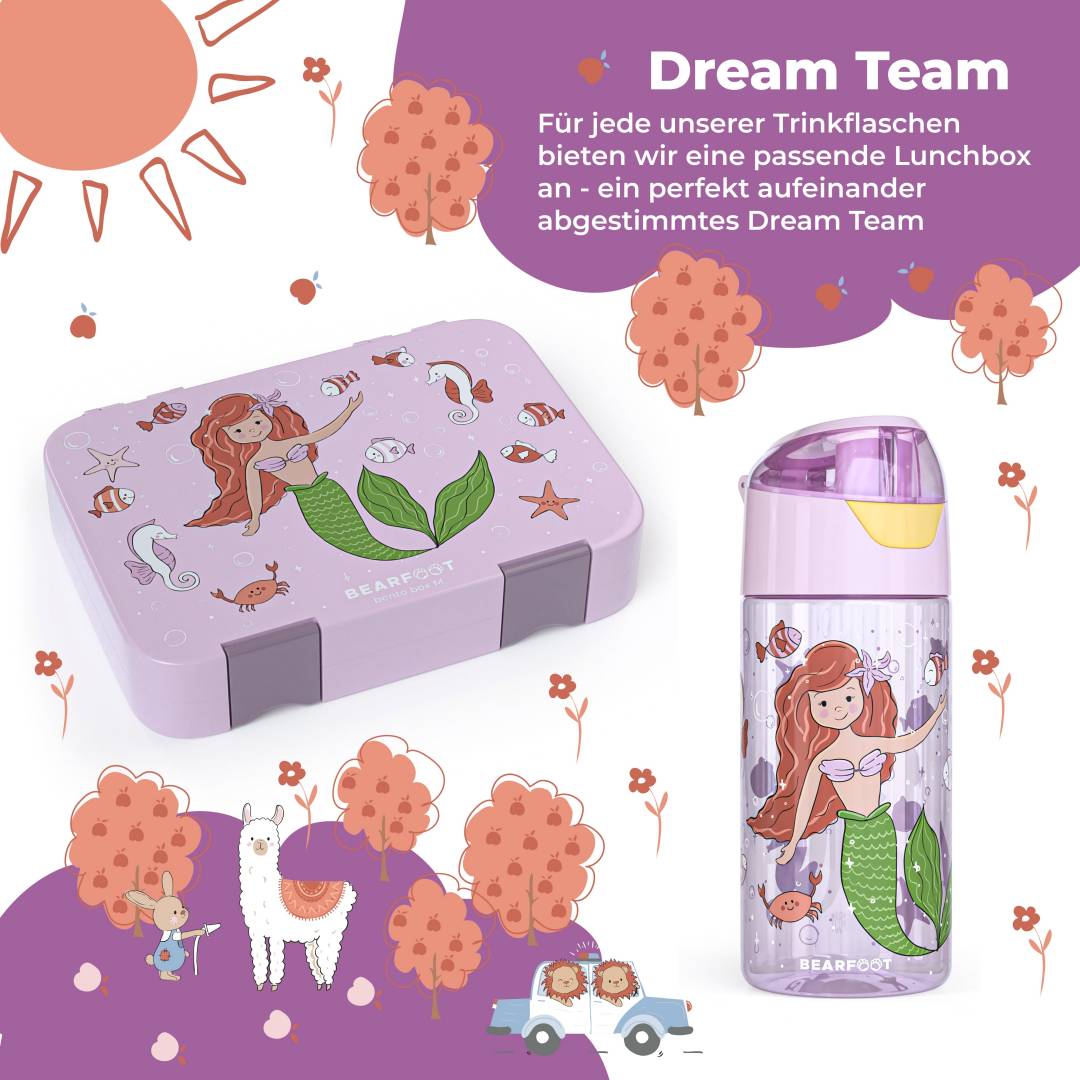 Drinkfles Bearfoot Zeemeermin 450ml