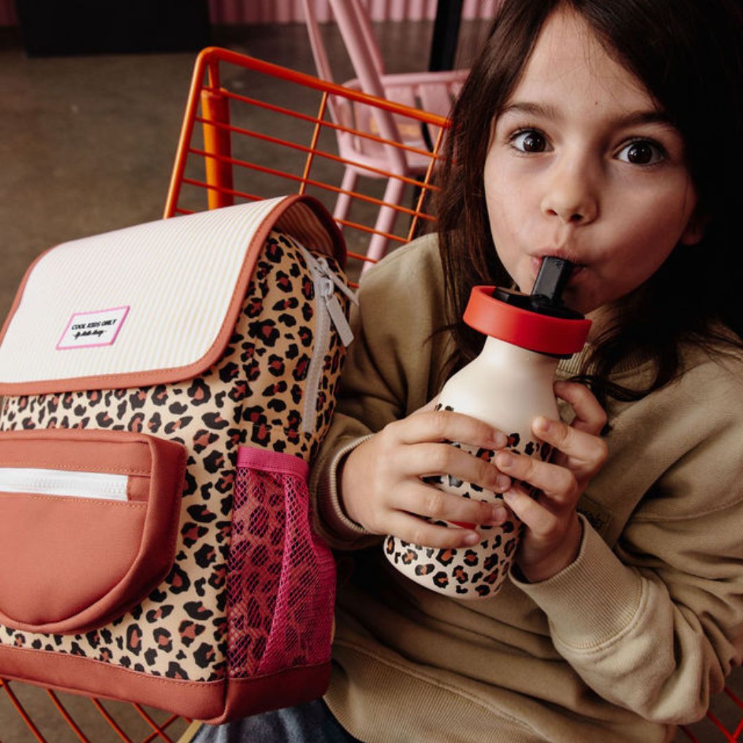 Hello Hossy Drinkfles Leopard 350 ml