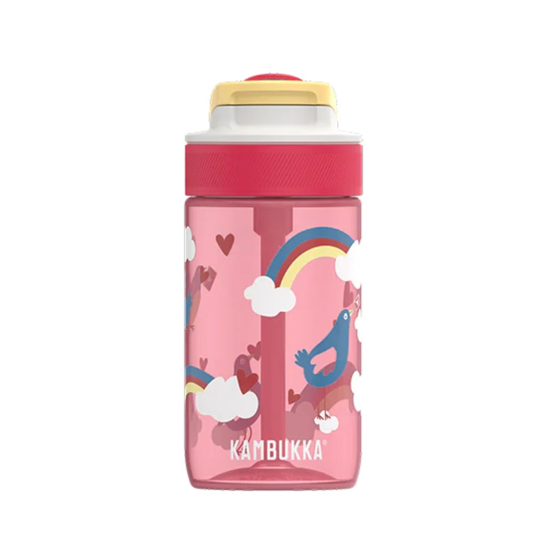 roze drinkfles vogels kambukka