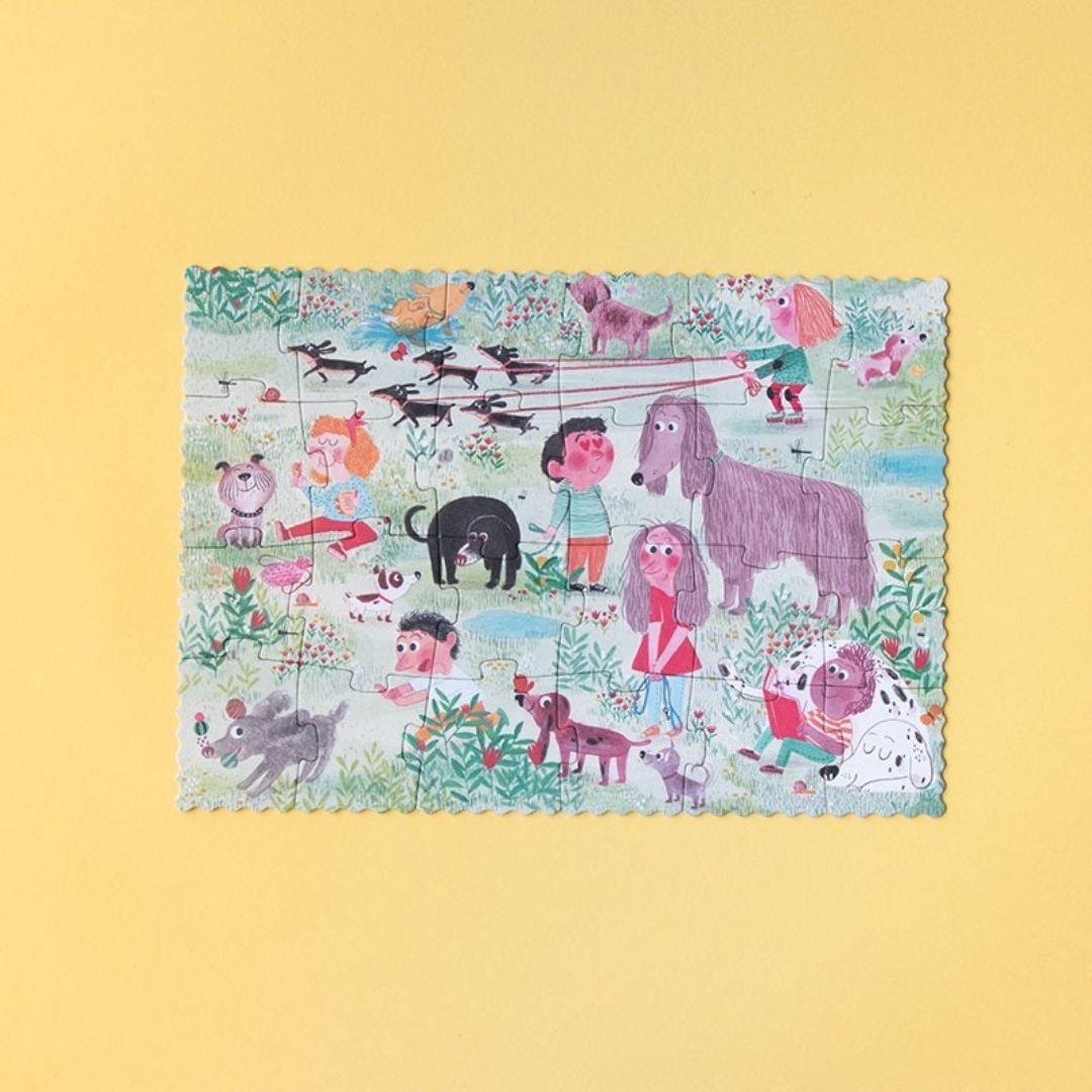 londji puzzel kat en hond