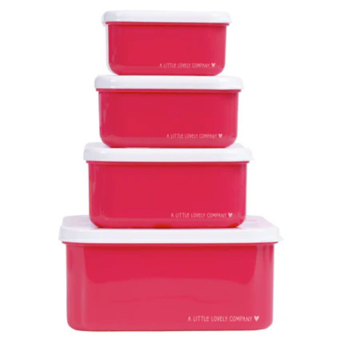 Lunchbox/Snackbox - Cherries - Set van 4