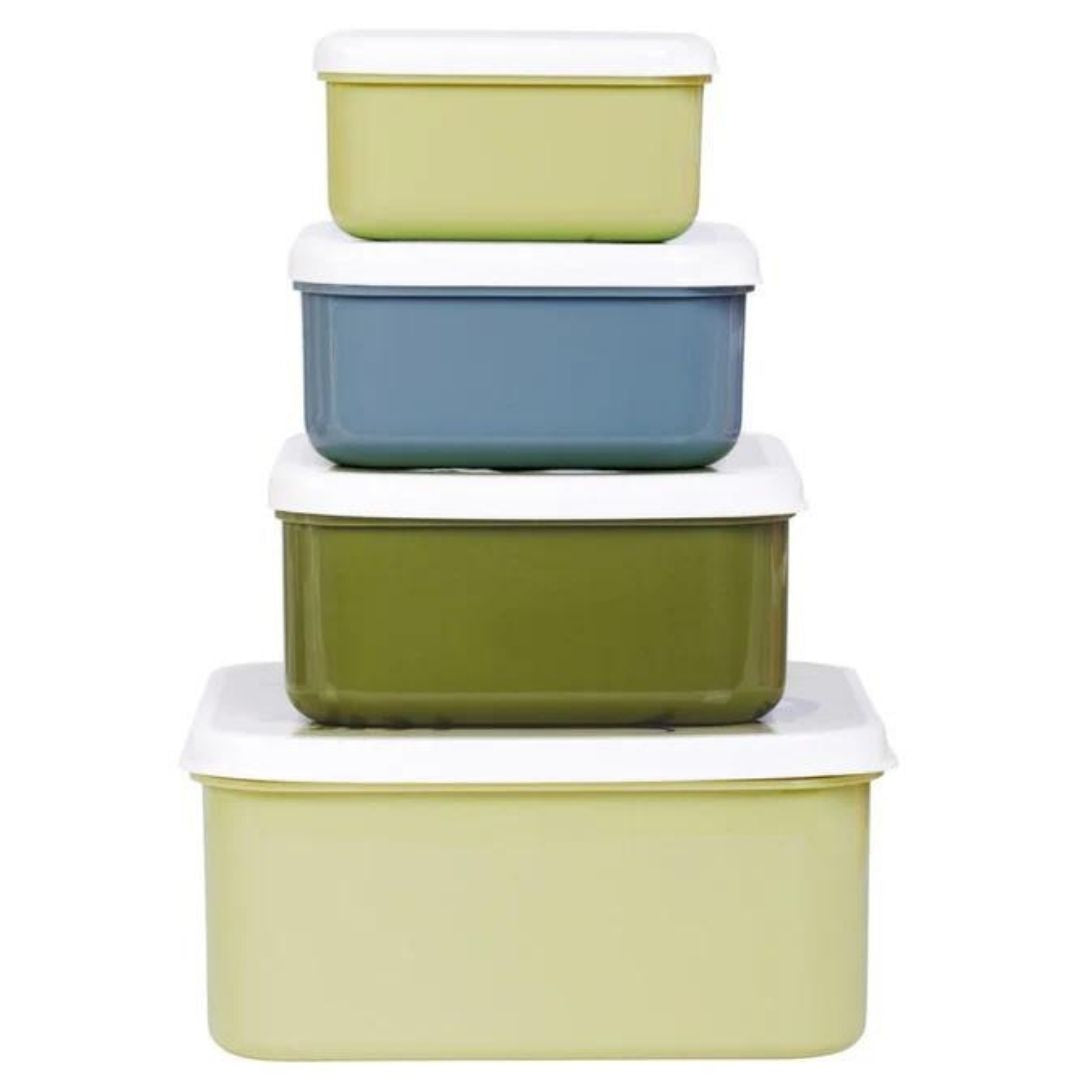 Lunchbox/Snackbox - Dino - Set van 4