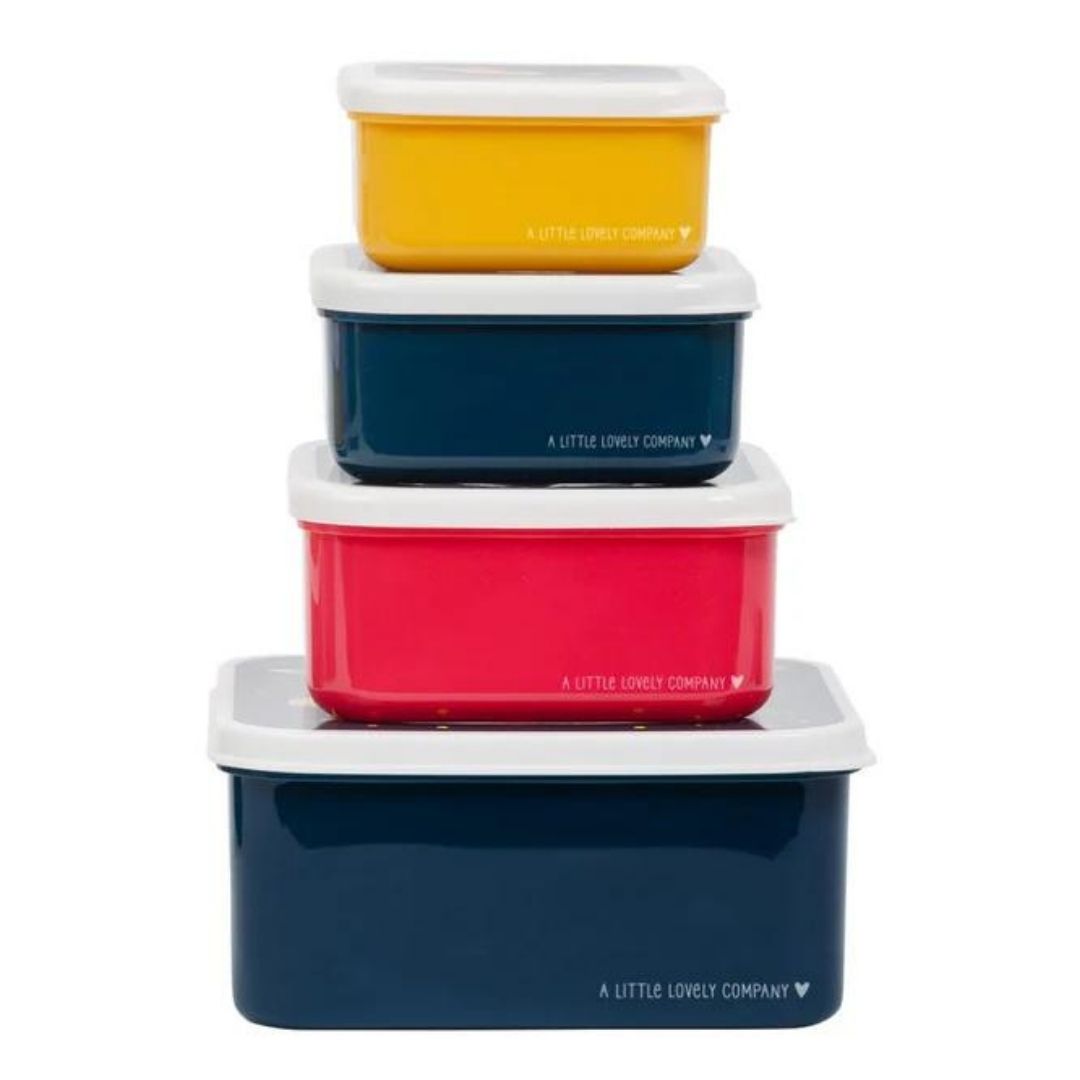 Lunchbox/Snackbox - Space - Set van 4