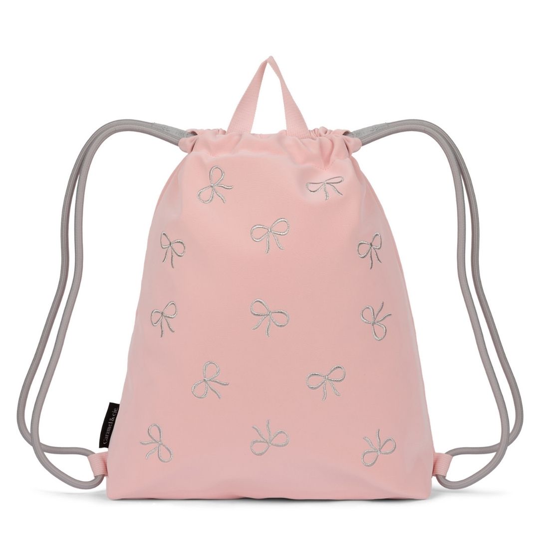 zwemtas roze met strikjes