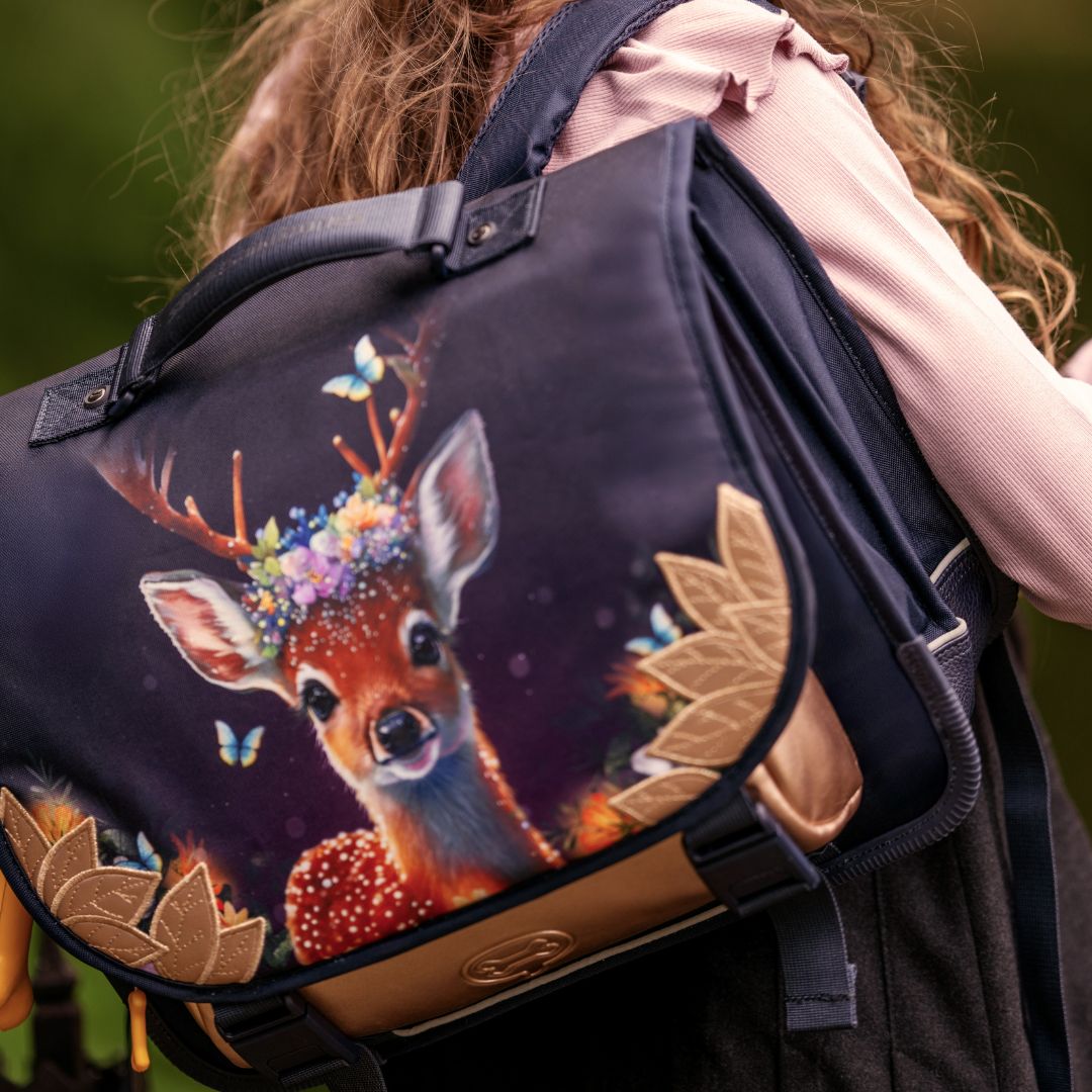 Stones and Bones Boekentas Lotus Pl Fairy Fawn Navy