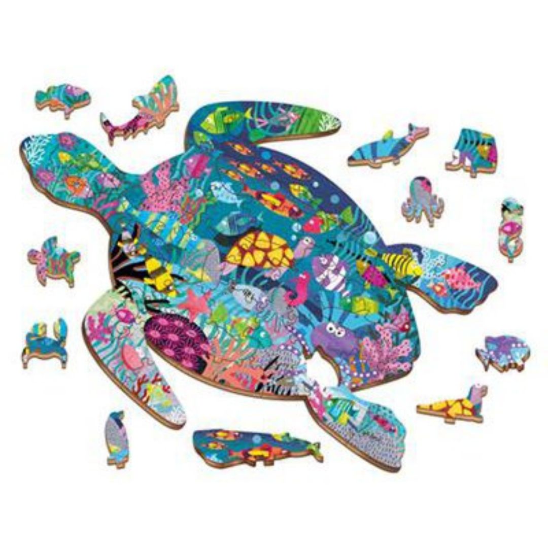 houten puzzel schildpad