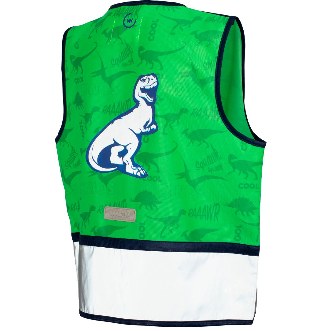 groen fluohesje dinosaurus