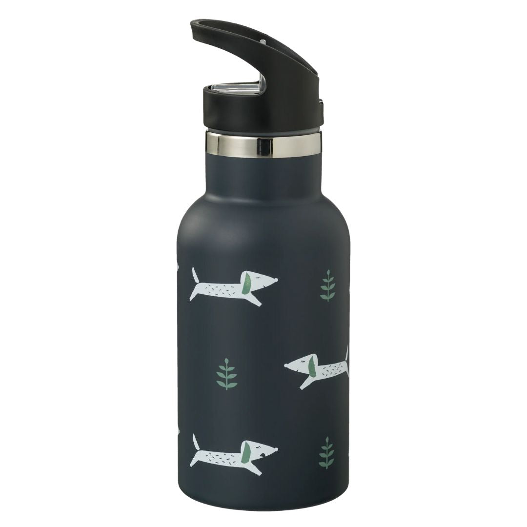 drinkfles honden blauw fresk met drinktuit