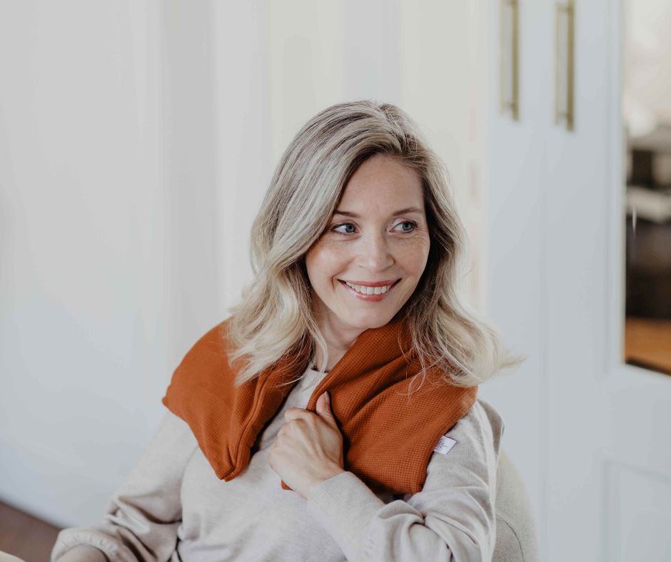 warmtesjaal cognac janneke