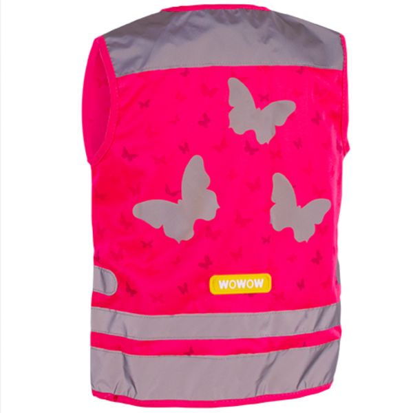 Roze fluohesje met reflecterende vlinders