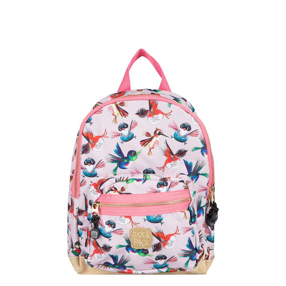 Rugzak Kleuter Pick & Pack Birds Pink small