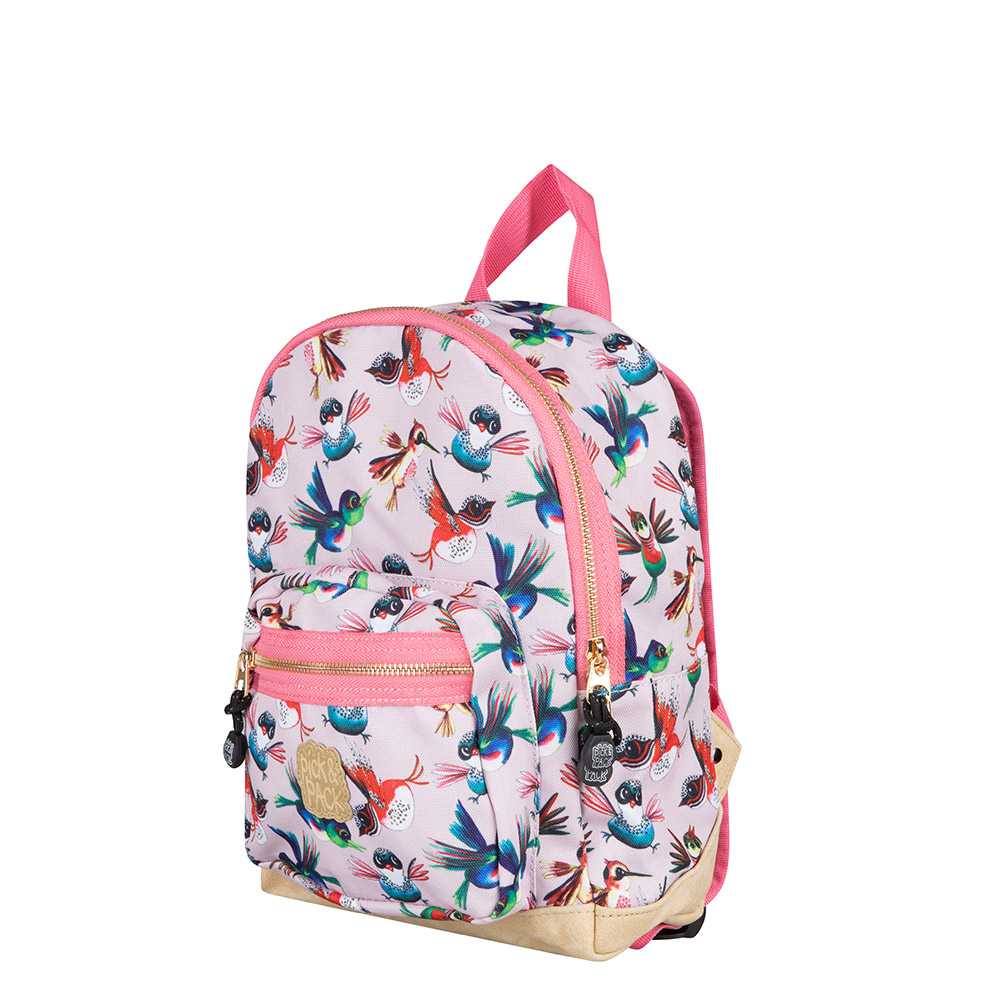 Rugzak Kleuter Pick & Pack Birds Pink small