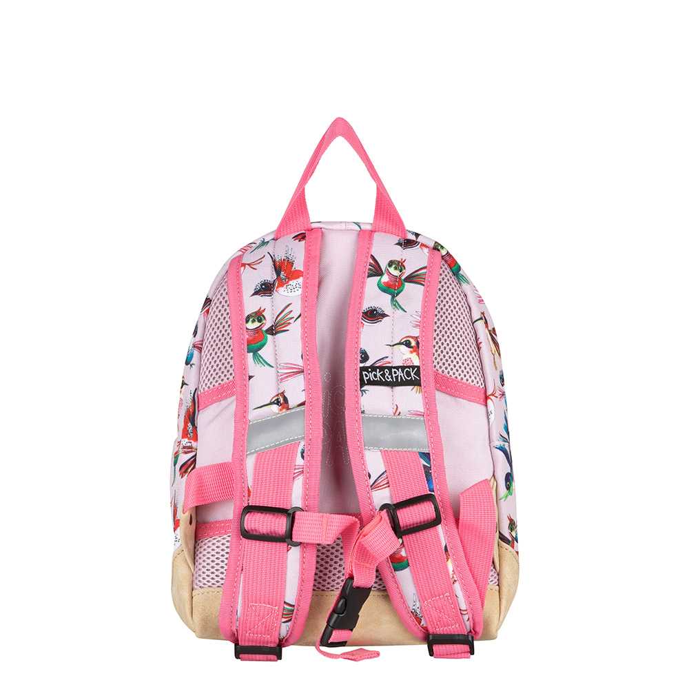 Rugzak Kleuter Pick & Pack Birds Pink small