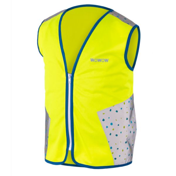 Fluohesje geel met reflecterende strook