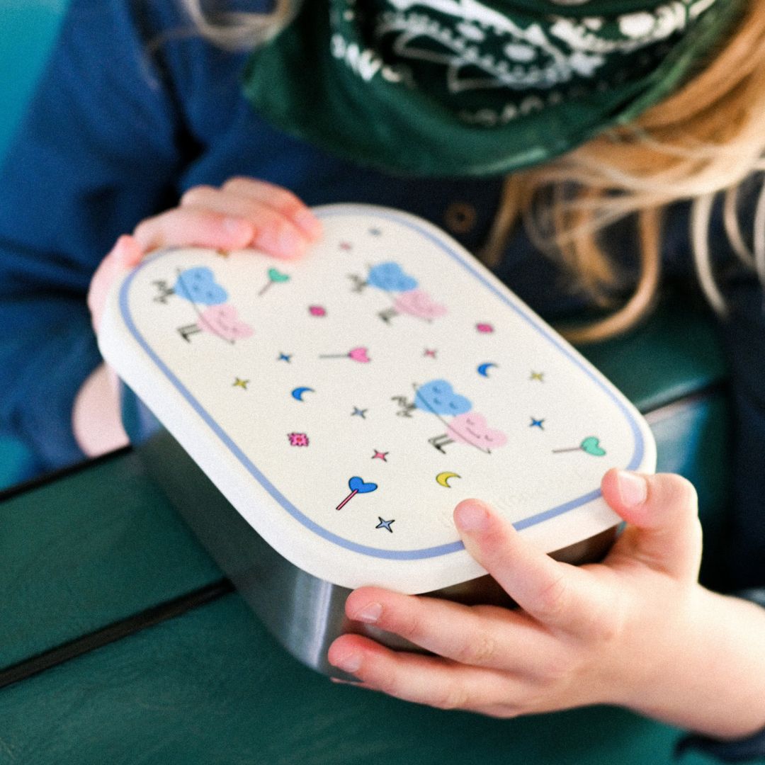 Lunchbox RVS The Cotton Cloud - Dancing Hearts