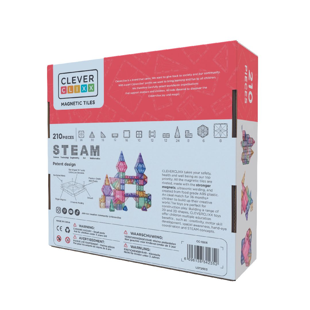 Cleverclixx - Mega Creative Pack Pastel - 210 stuks
