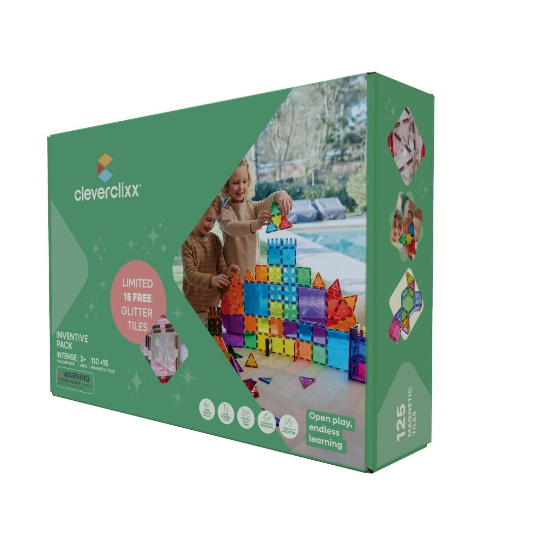 set magneettegels met GRATIS glittertegels