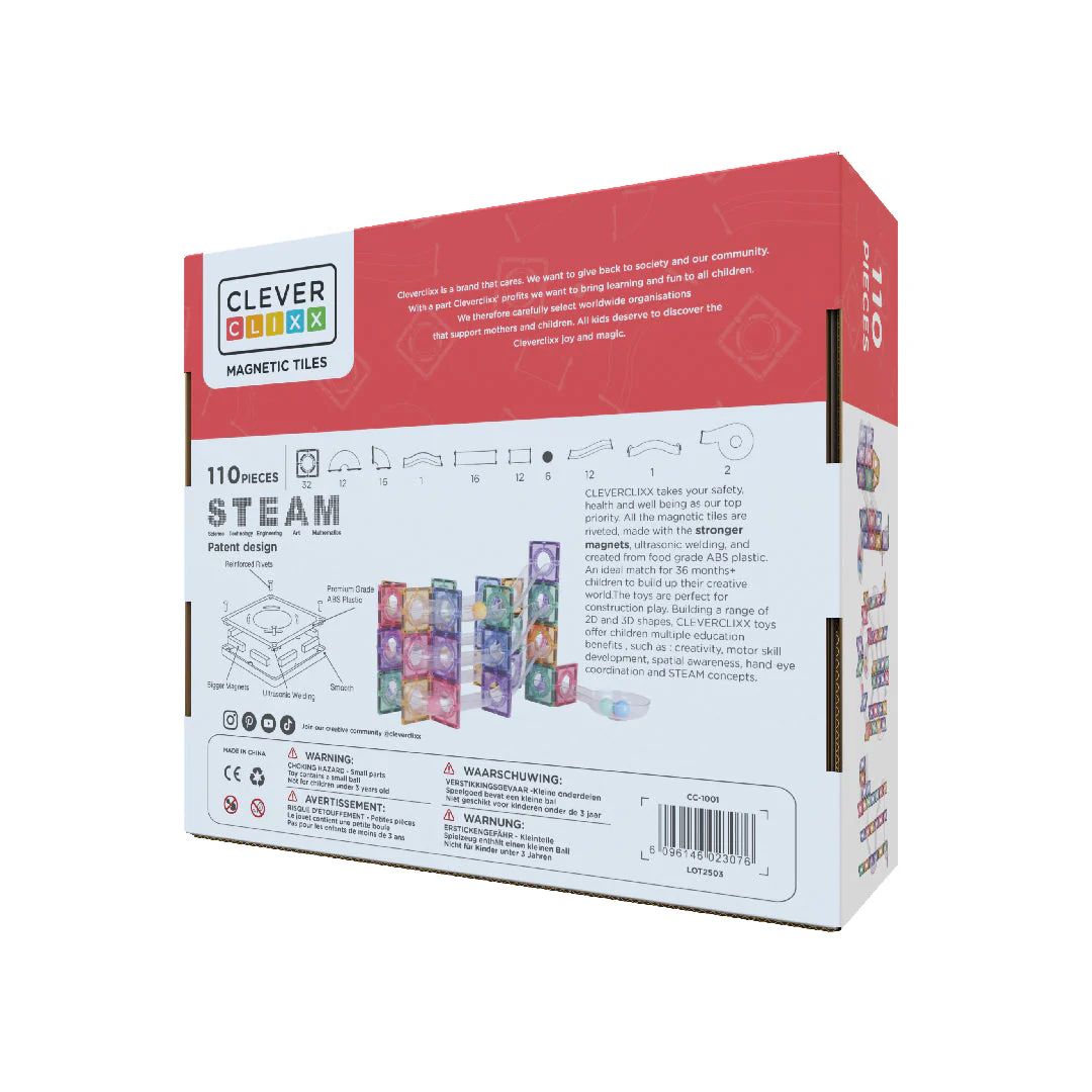 Cleverclixx - Ball Run Clever Pack Pastel - 110 stuks