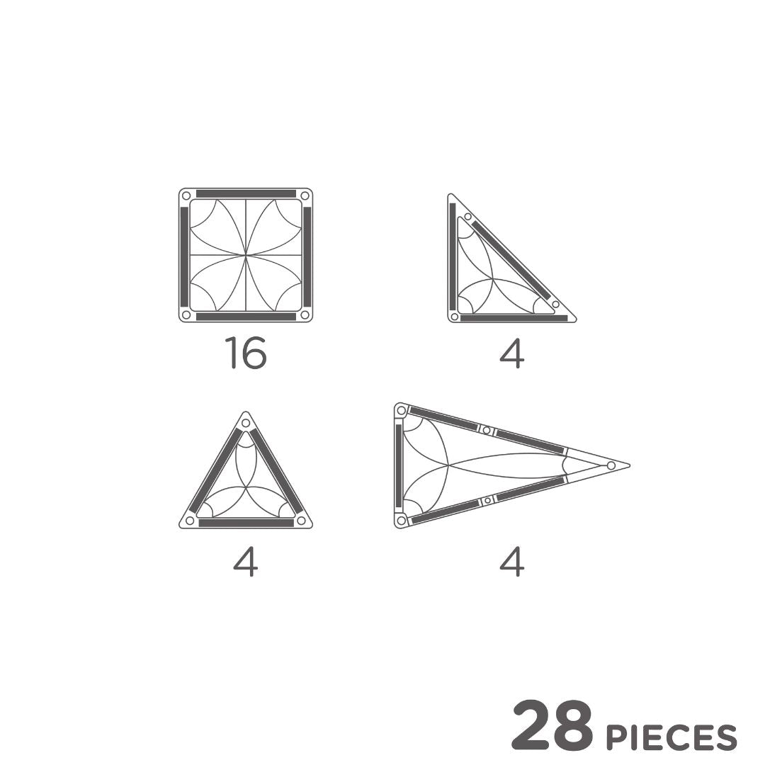 Cleverclixx - Mini Tiles Pack Intense - 28 stuks