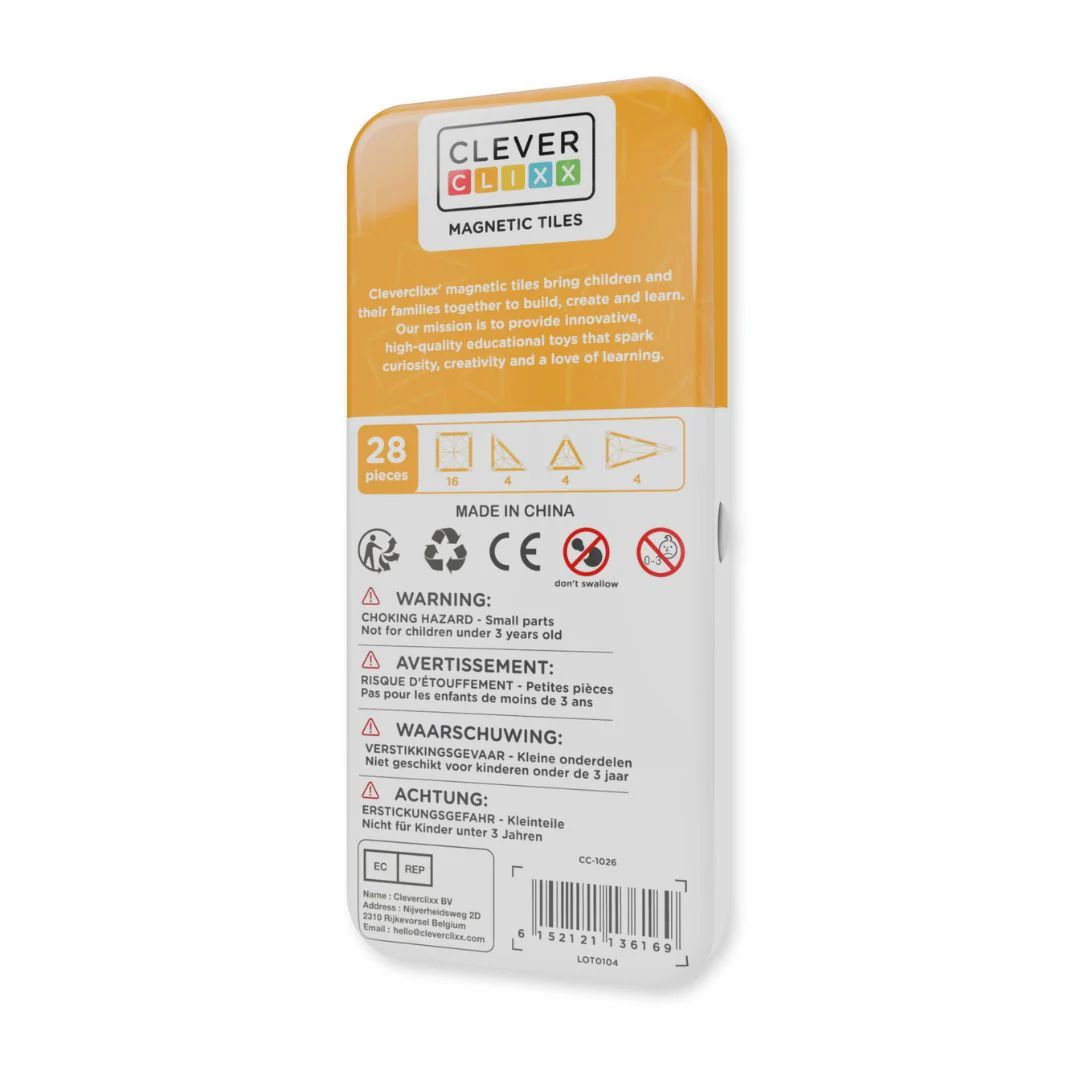 Cleverclixx - Mini Tiles Pack Intense - 28 stuks