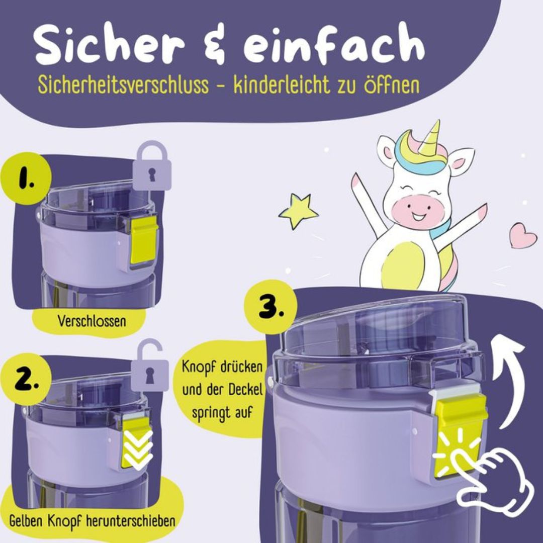 Drinkfles Bearfoot Unicorn 500ml