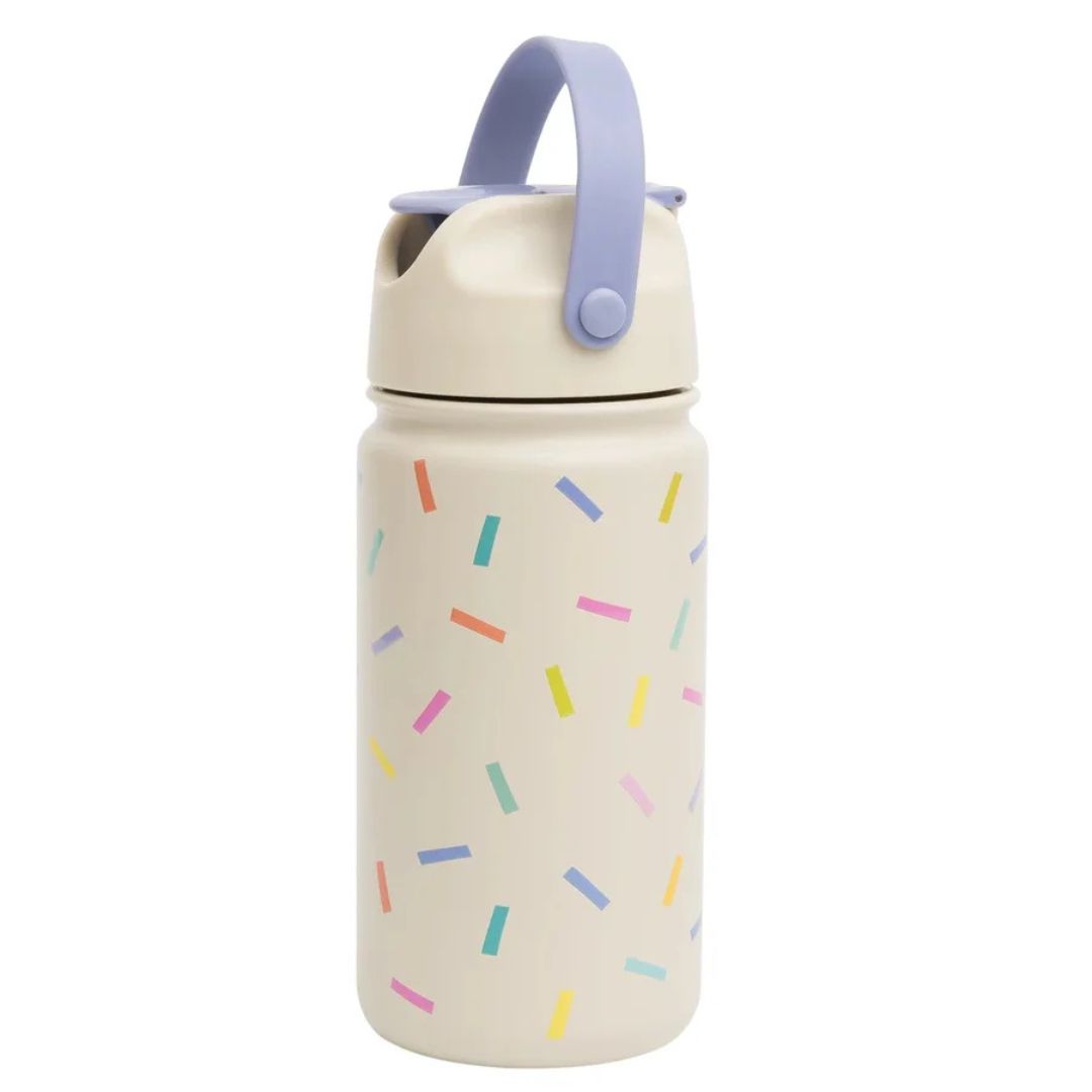 RVS drinkfles confetti