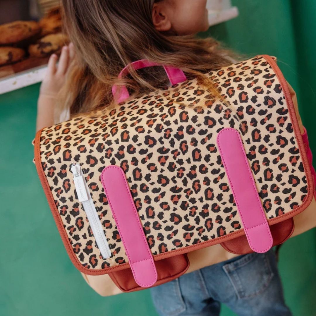 Boekentas kleuter leopard