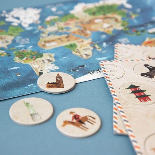 londji puzzel wereldkaart