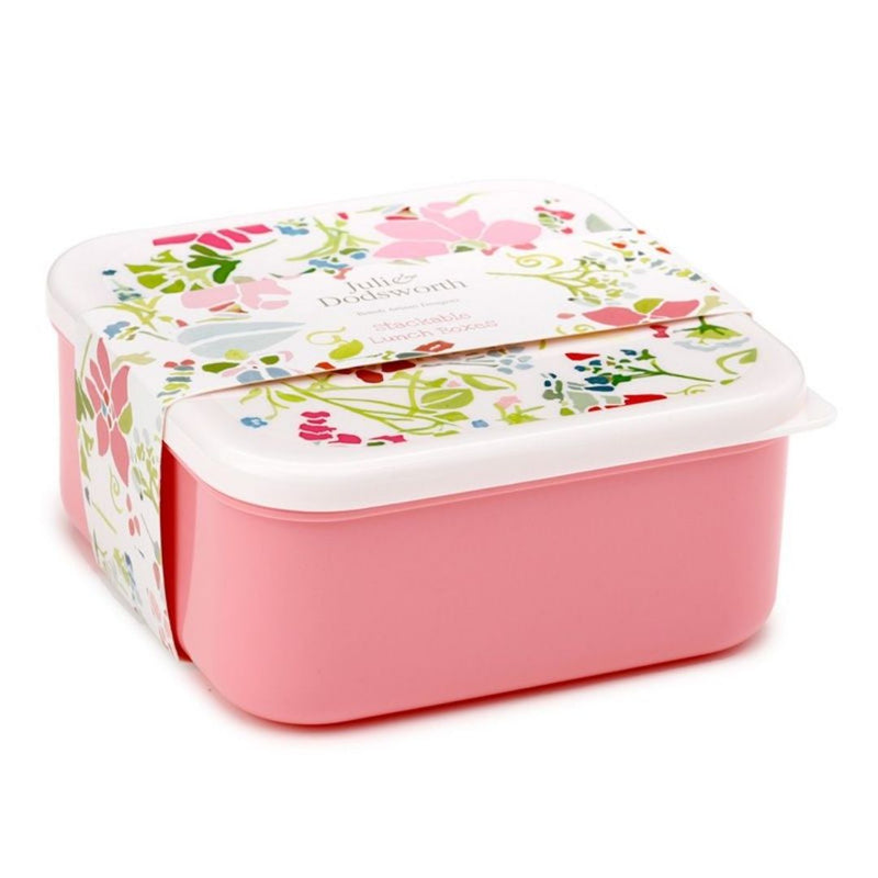 Lunchbox/Snackbox - Pink Botanical M/L/XL - Set van 3