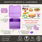 Bento Lunchbox Montii 3 vakken - Rainbow Roller