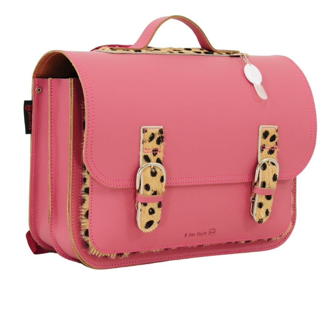 Own Stuff Boekentas Classic Leopard Antique Pink