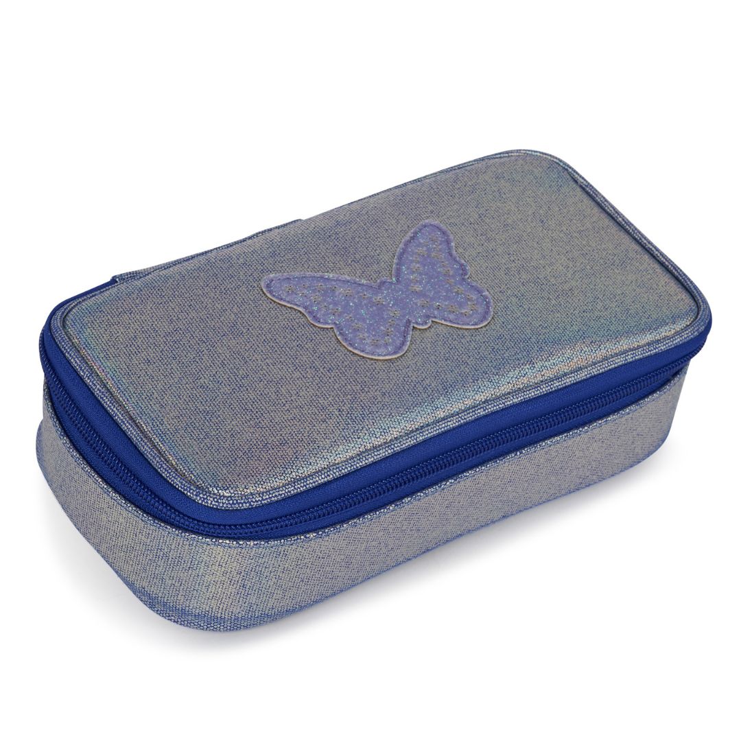pennenzak blauw glitter