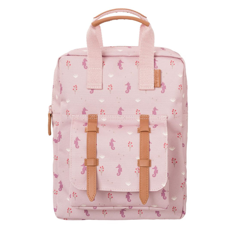 boekentas kleuter roze met zeepaardjes