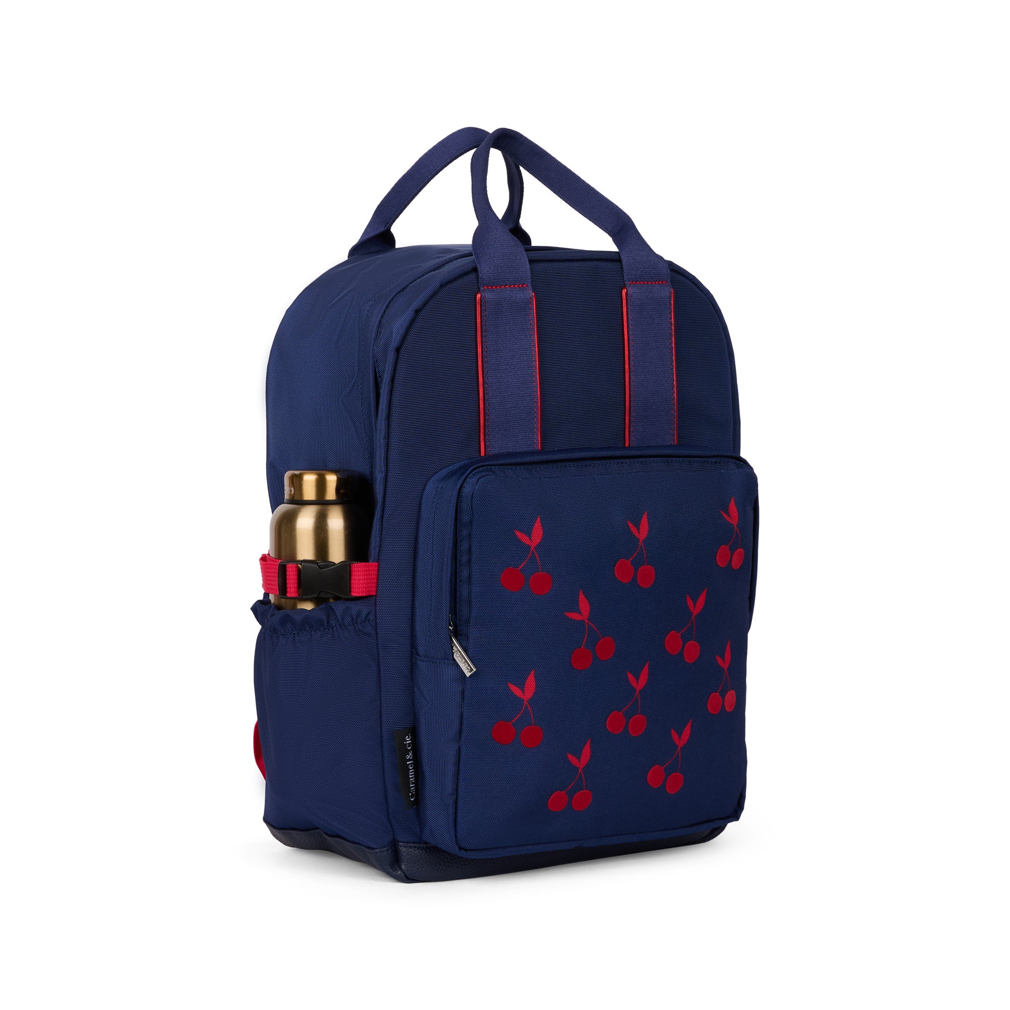 Rugzak eerste leerjaar blauw met kersen