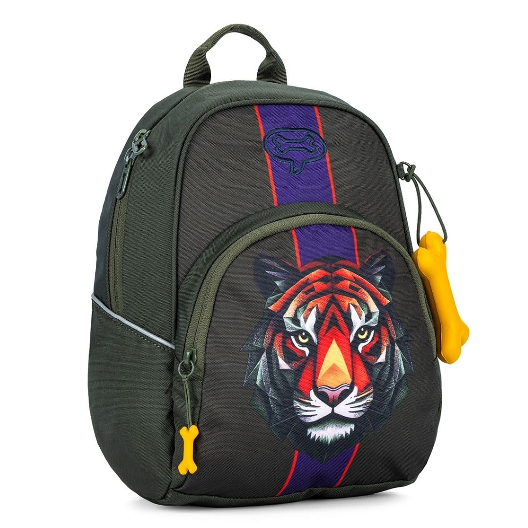 kleuterrugzak tijger kaki stones and bones