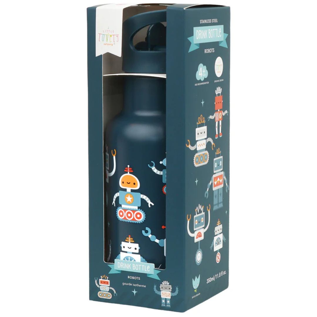 Drinkfles/Thermosfles Robots 350 ml - A little lovely company