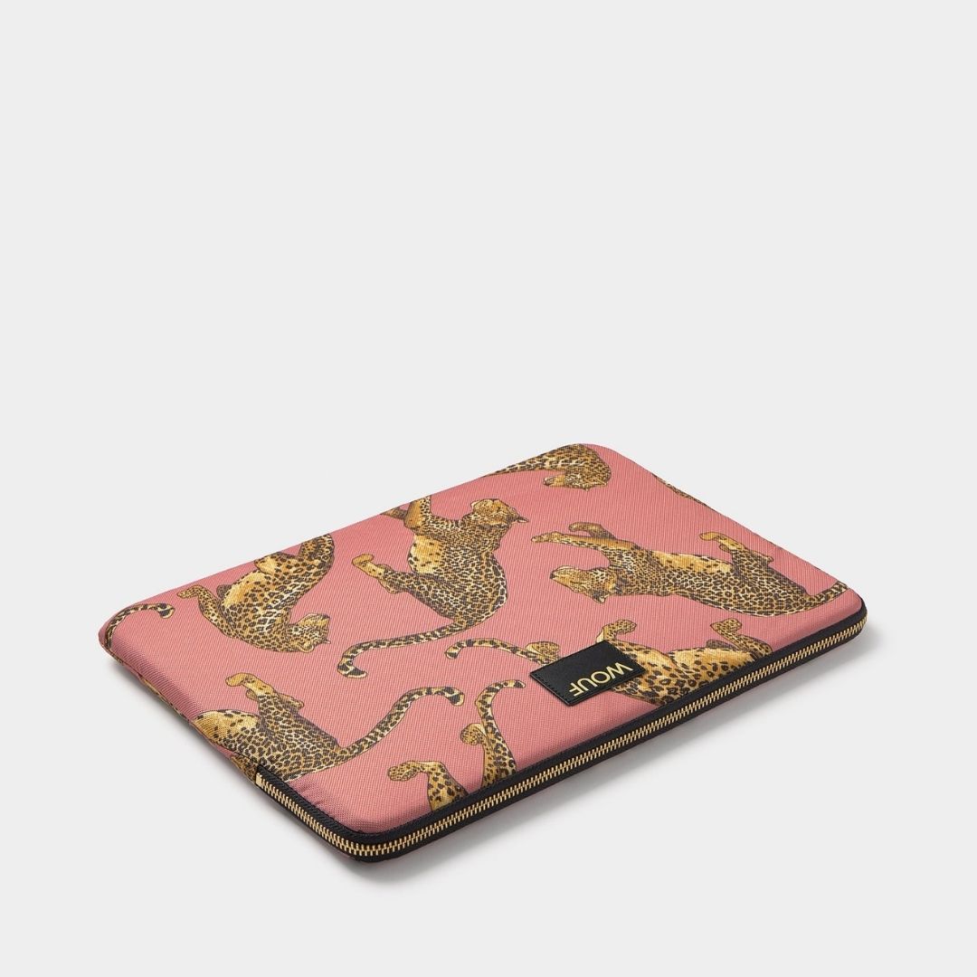 Wouf Laptophoes Blush Leopard 15/16 inch