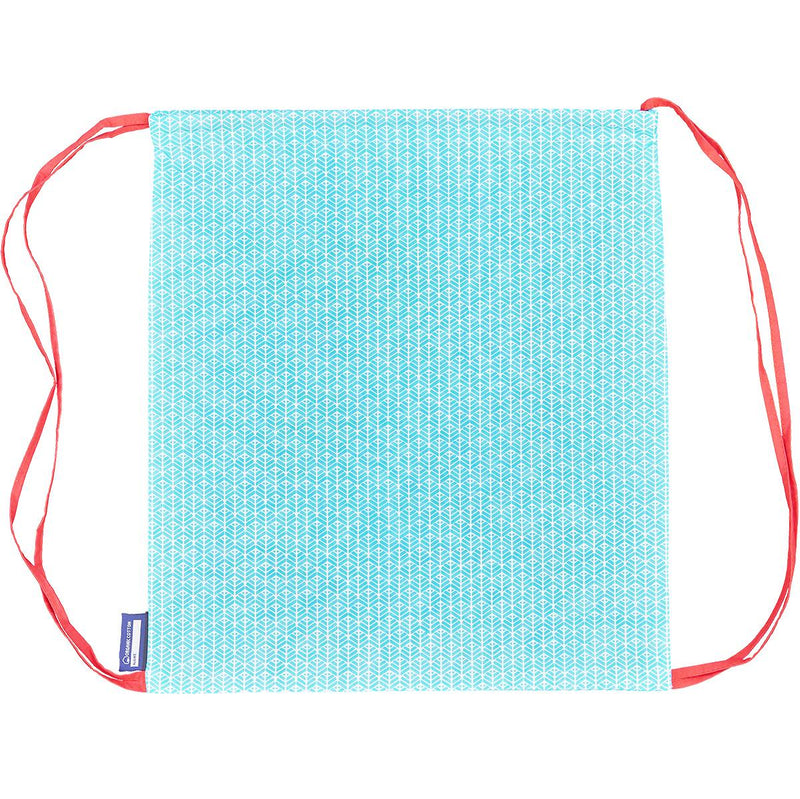 lichtblauwe katoenen sporttas met toekan
